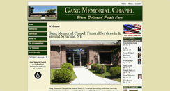 Desktop Screenshot of gangmemorial.com